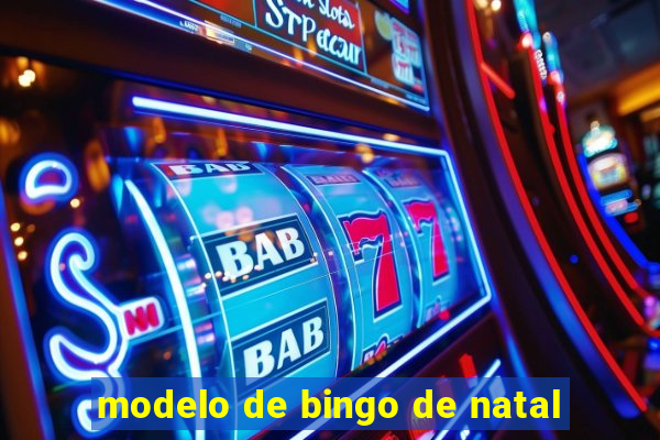 modelo de bingo de natal